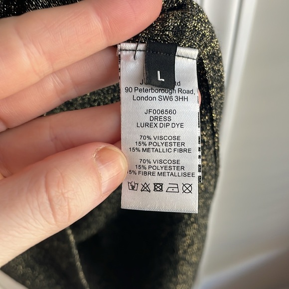 NWT Joseph Crew Neck Metallic Sweater Dress - Picture 7 of 10